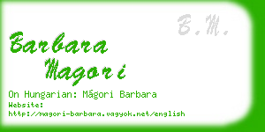 barbara magori business card