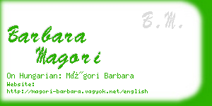 barbara magori business card